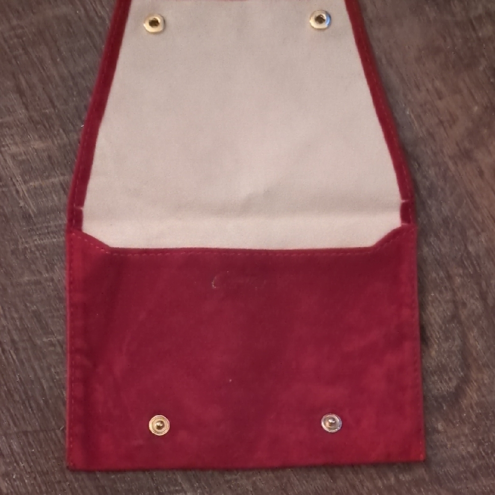 Cartier Red and Cream Watch/Bracelet Pouch